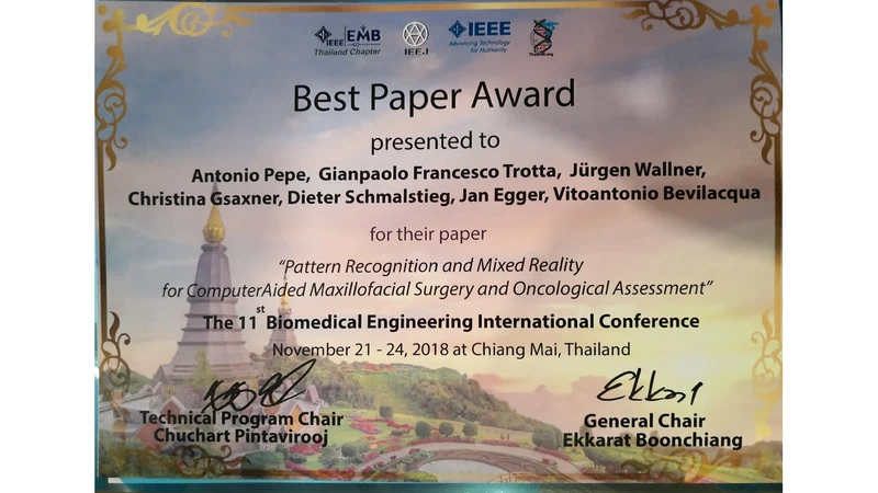 IEEE BMEiCON, Best Paper Award 2018