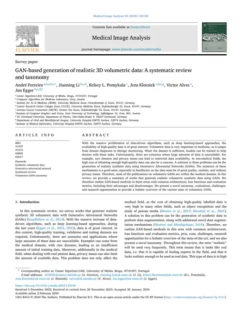 GAN-based generation of realistic 3D volumetric data: A systematic review and taxonomy