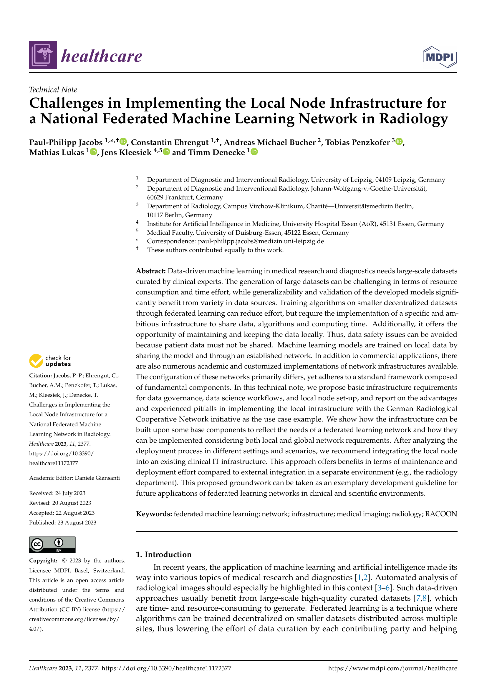 Challenges in Implementing the Local Node Infrastructure for a National ...