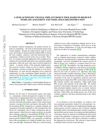 A Semi-automatic Cranial Implant Design Tool Based on Rigid ICP Template Alignment and Voxel Space Reconstruction