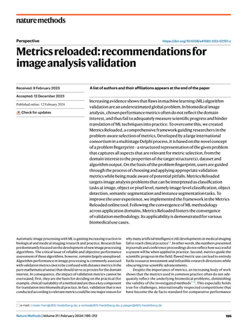 Metrics reloaded: recommendations for image analysis validation