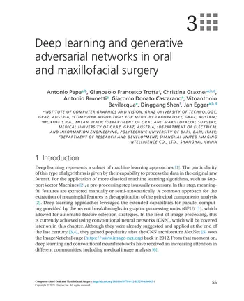 Deep learning and generative adversarial networks in oral and maxillofacial surgery