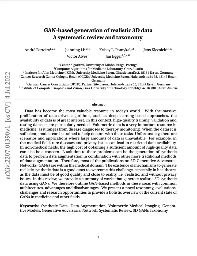 GAN-based generation of realistic 3D data: A systematic review and taxonomy